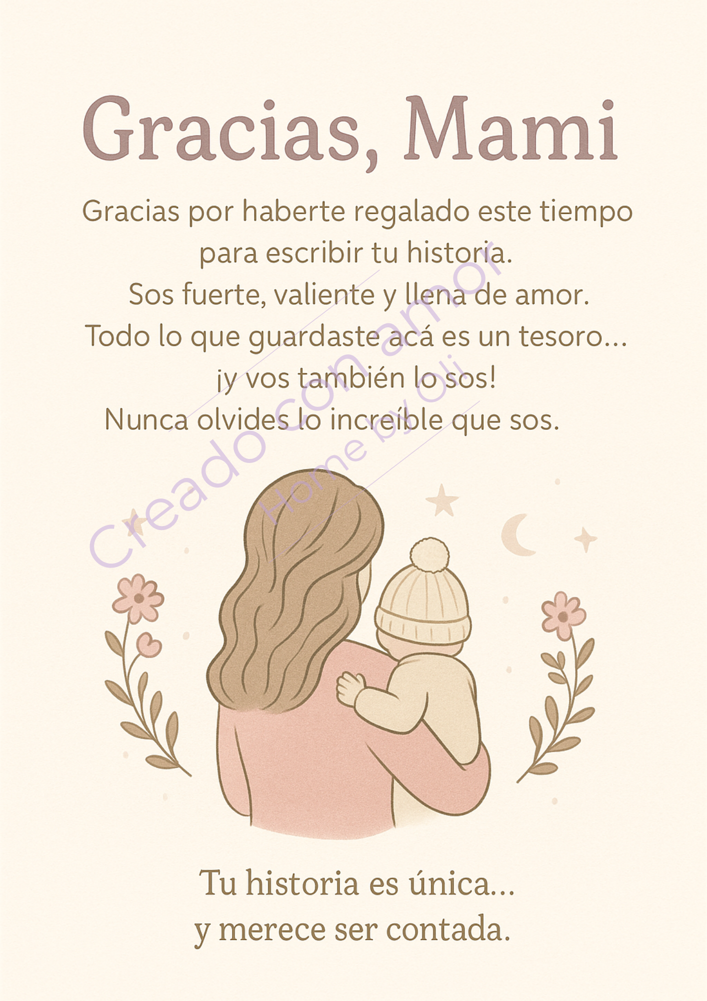 Diario de Gratitud (Gracias Mami) PDF imprimible 🌸