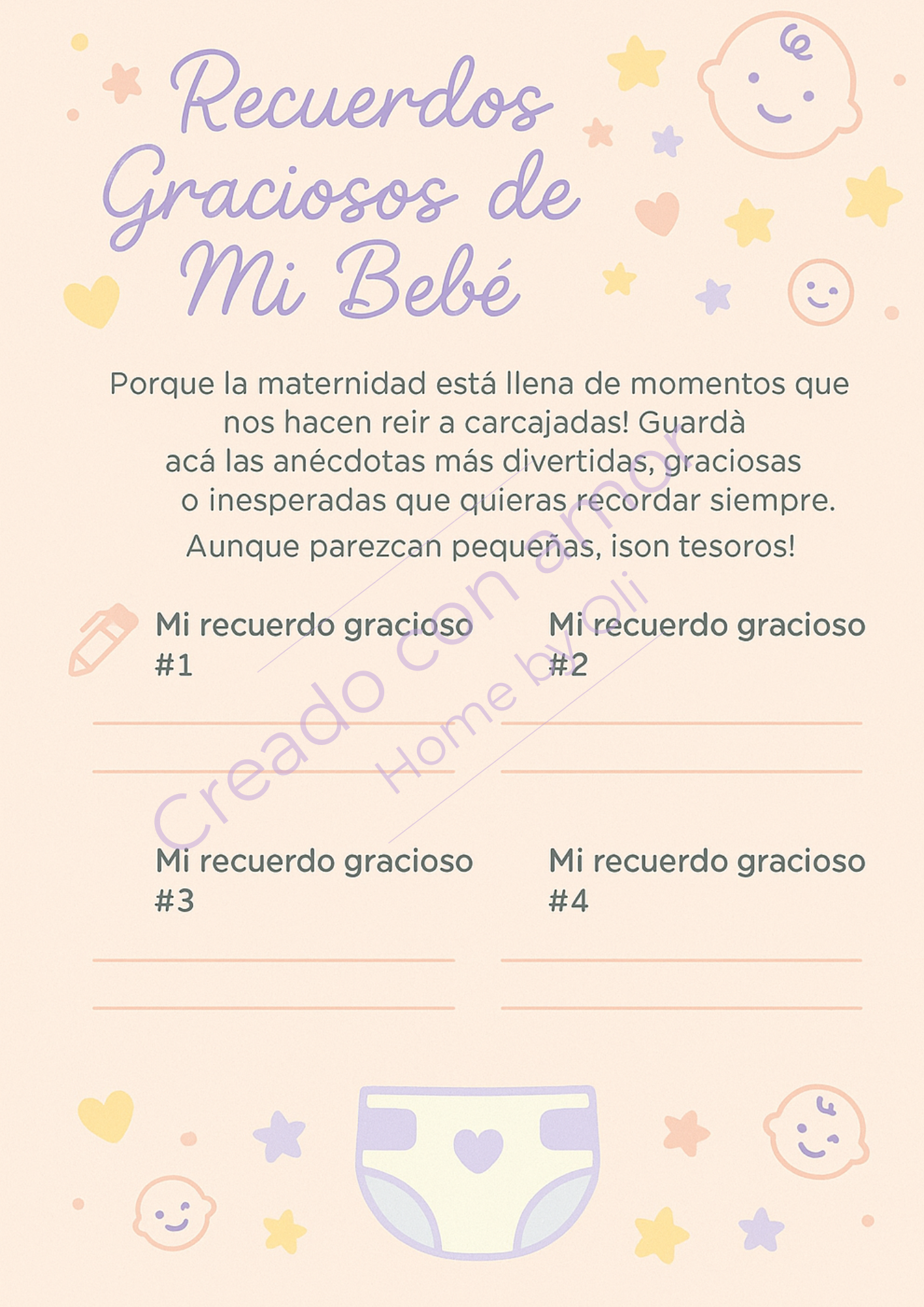 Diario de Gratitud (Gracias Mami) PDF imprimible 🌸